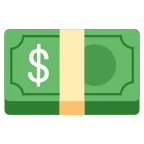 Cash (Dollar Bill) emoji on Google