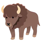 Bison emoji on Google