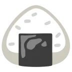 Emoji Bola de arroz en Google