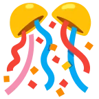 Confetti Ball emoji on Google