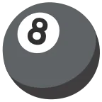 Pool 8 Ball emoji on Google