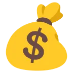 Emoji Bolsa de dinero en Google