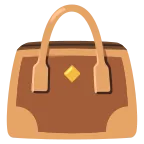 Handbag emoji on Google