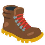 Emoji Bota de senderismo en Google