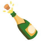 Emoji Botella descorchada en Google
