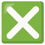 Cross Mark Button emoji on Google