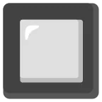 Black Square Button emoji on Google