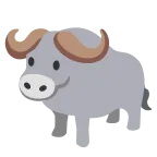 Emoji Búfalo de agua en Google
