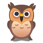 Emoji Búho en Google