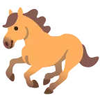 Emoji Caballo en Google