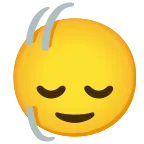 Head Shaking Vertically emoji on Google