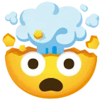 Exploding Head emoji on Google