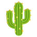 Cactus emoji on Google