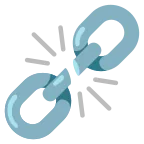 Broken Chain emoji on Google