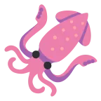Squid emoji on Google