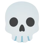Emoji Calavera en Google