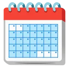 Spiral Calendar emoji on Google