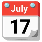 Tear-Off Calendar emoji on Google
