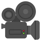 Emoji Cámara de cine en Google