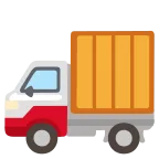 Delivery Truck emoji on Google