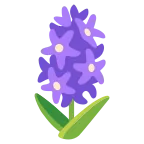 Hyacinth emoji on Google