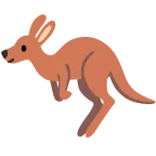 Kangaroo emoji on Google