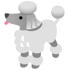 Poodle emoji on Google