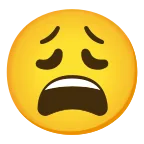 Emoji Cansado en Android