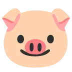 Emoji Cara de cerdo en Google