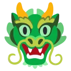 Emoji Cara de dragón en Google