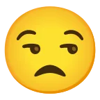 Emoji Cara de fastidio en Google