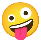 Emoji Cara de loco en Google
