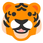 Tiger Face emoji on Google