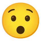 Emoji Cara estupefacta en Google