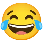 Emoji Cara llorando de risa en Android