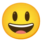 Smiley emoji on Google