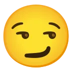 Emoji Cara sonriendo con superioridad en Android