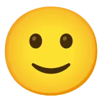 Emoji Cara sonriendo ligeramente en Android