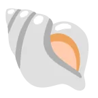 Emoji Caracola en Google