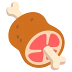 Meat on Bone emoji on Google