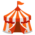 Emoji Carpa de circo en Google