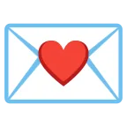 Love Letter emoji on Google