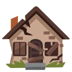 Emoji Casa abandonada en Google