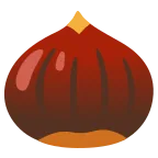Chestnut emoji on Google