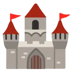Castle emoji on Google