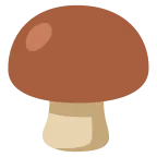 Emoji Champiñón marrón en Google