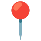 Round Pushpin emoji on Google