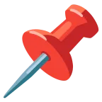 Pushpin emoji on Google