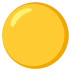 Emoji Círculo amarillo en Google