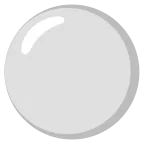 Emoji Círculo blanco en Google